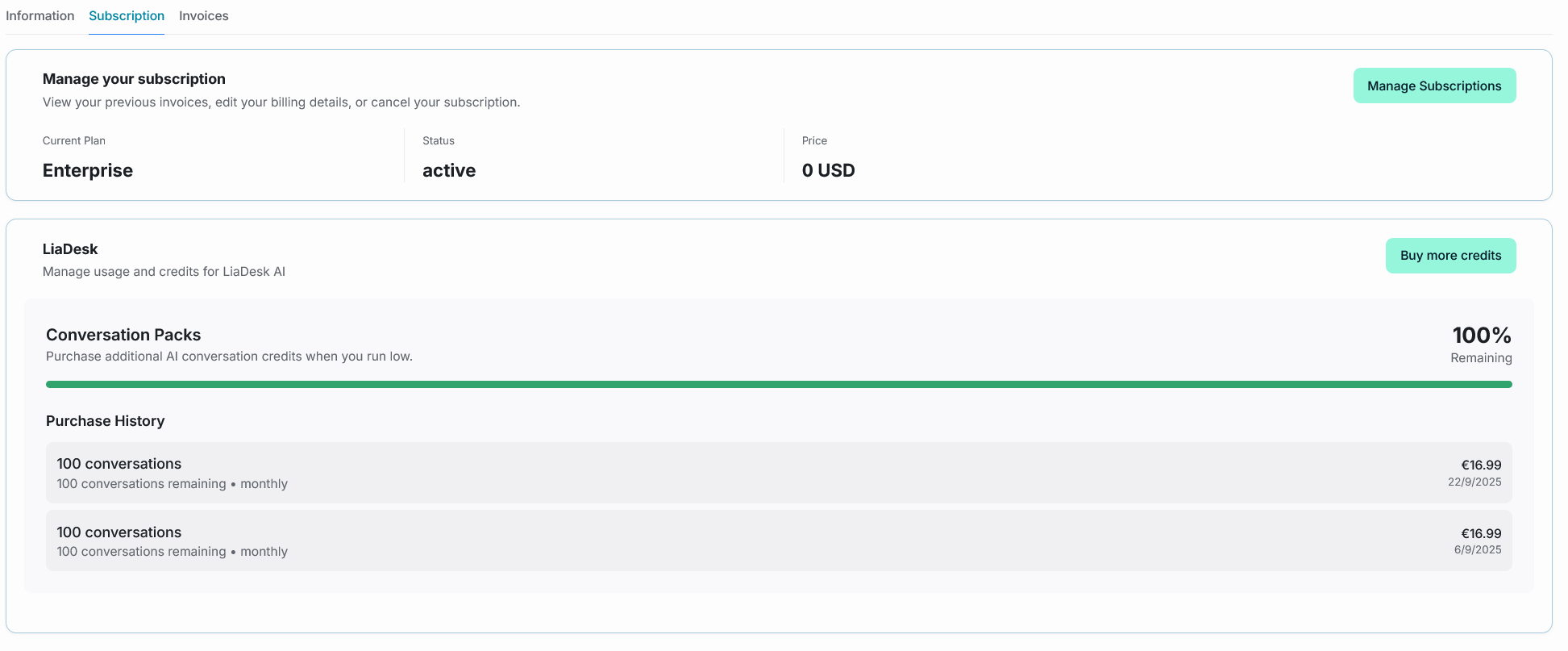 Payment plans